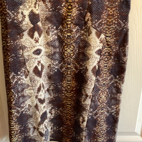 W118 by Walter Baker Bodycon Snakeskin Short Sleeve Back Zip Dress, sz S - Picture 4 of 13